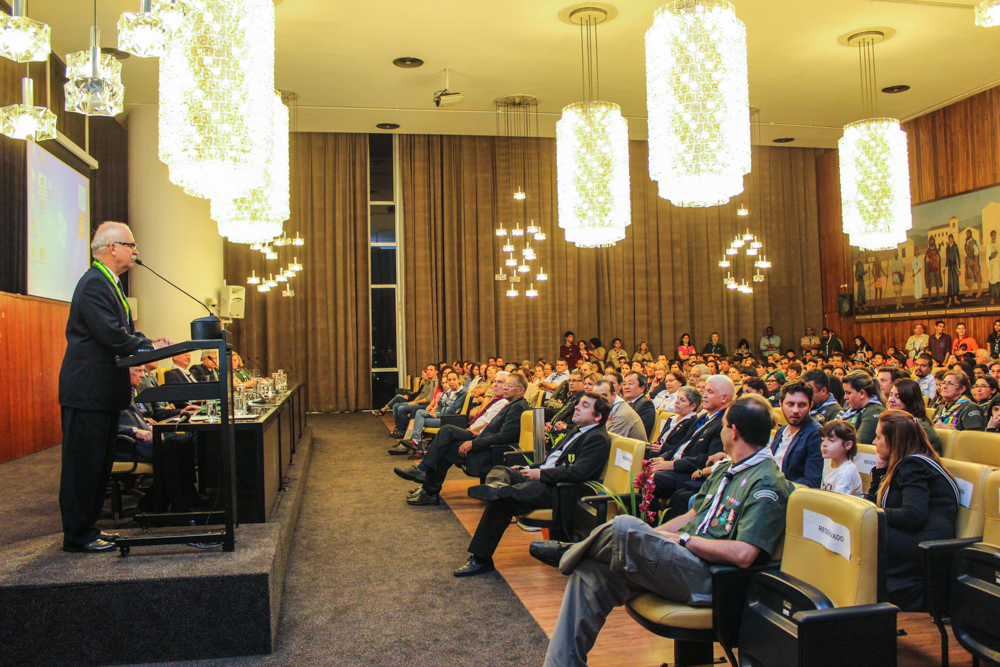 Sessão Solene em homenagem ao Dia do Escoteiro na Câmara Municipal de São Paulo