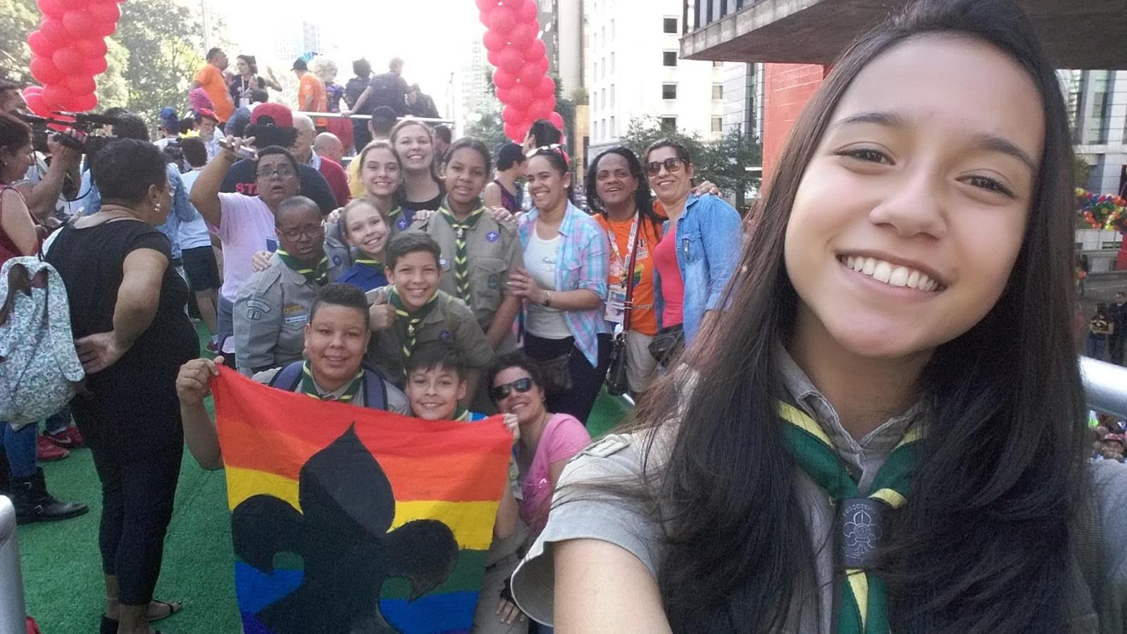 #EmAção: Tropa Escoteira do G.E. Minuano na Parada LGBT