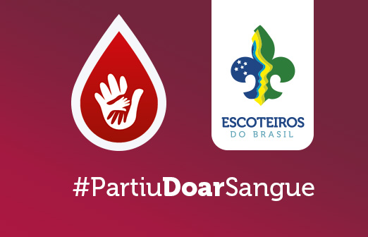 Escoteiros do Brasil apoiam projeto #PartiuDoarSangue