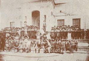 Escoteiros na Escola Industrial em 1918*