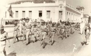 Desfile Cívico do GE Marechal Rondon em 1957 – Avenida 5