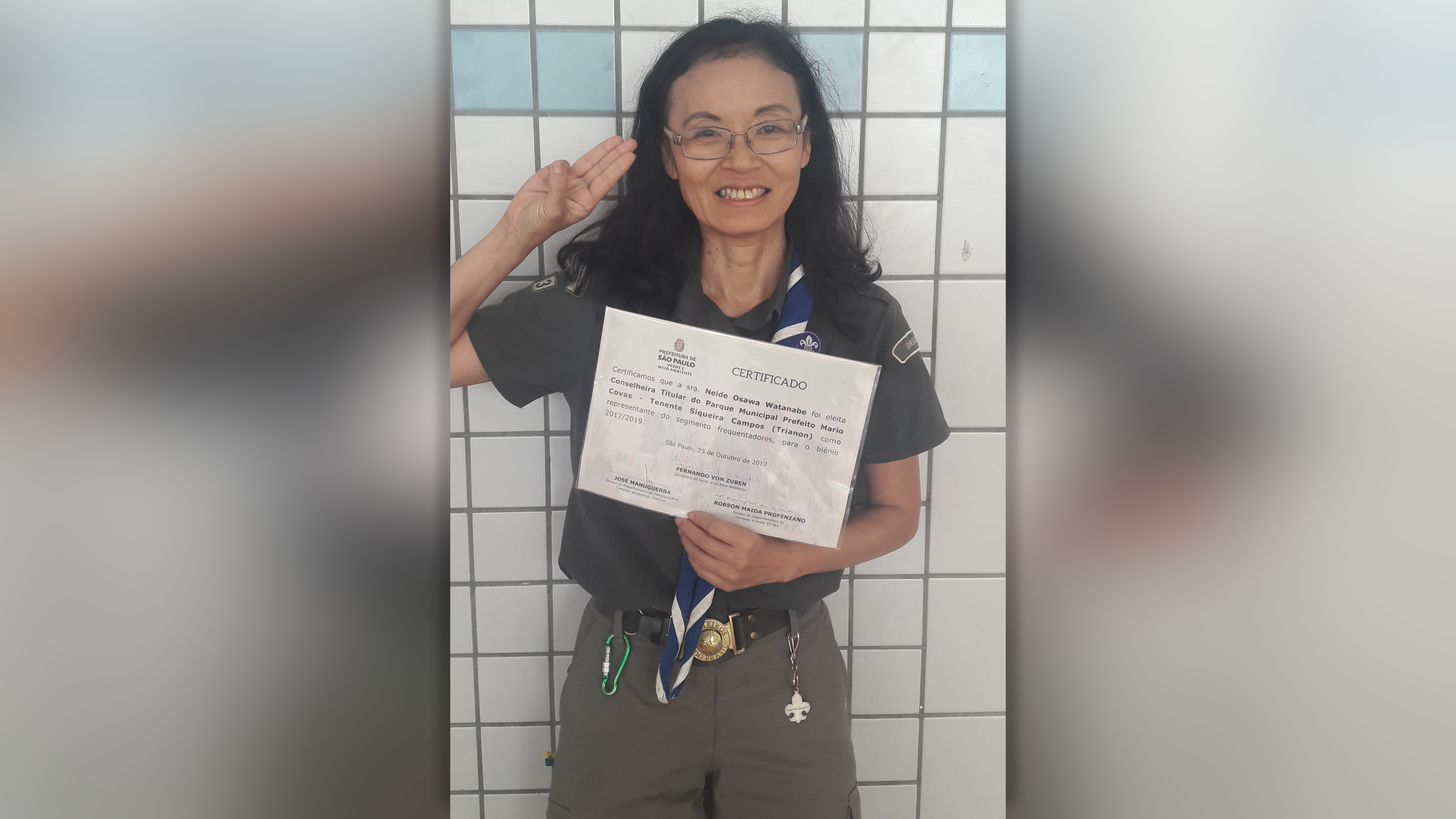 Escoteira é eleita para Conselho Gestor dos parques da Av. Paulista