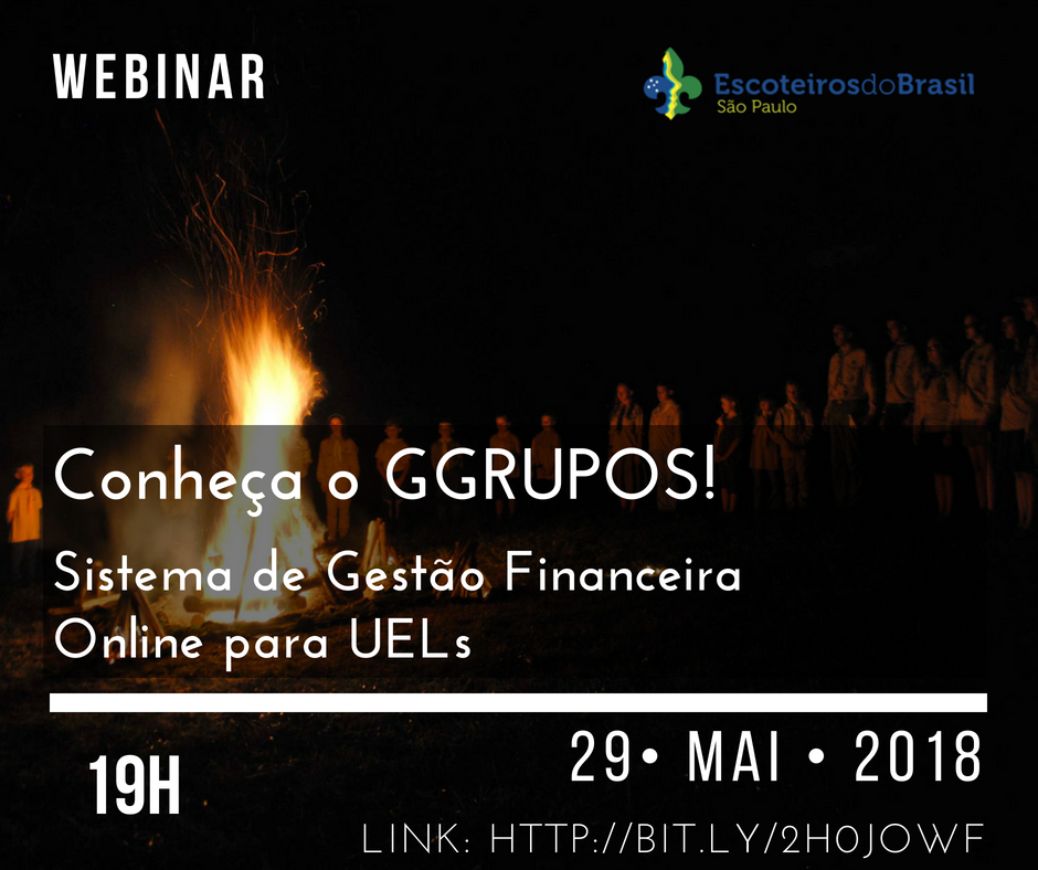 GGrupos: webinar sobre a plataforma de gestão financeira de UELs