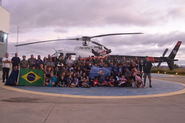 Visita ao Grupamento Aéreo Águia da Polícia Militar de São Paulo