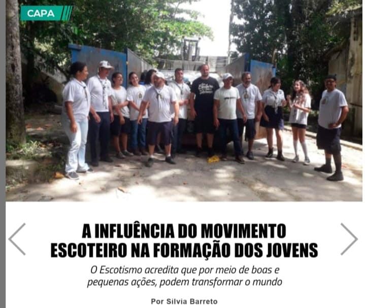 Revista “Mais Santos” publica matéria sobre Movimento Escoteiro