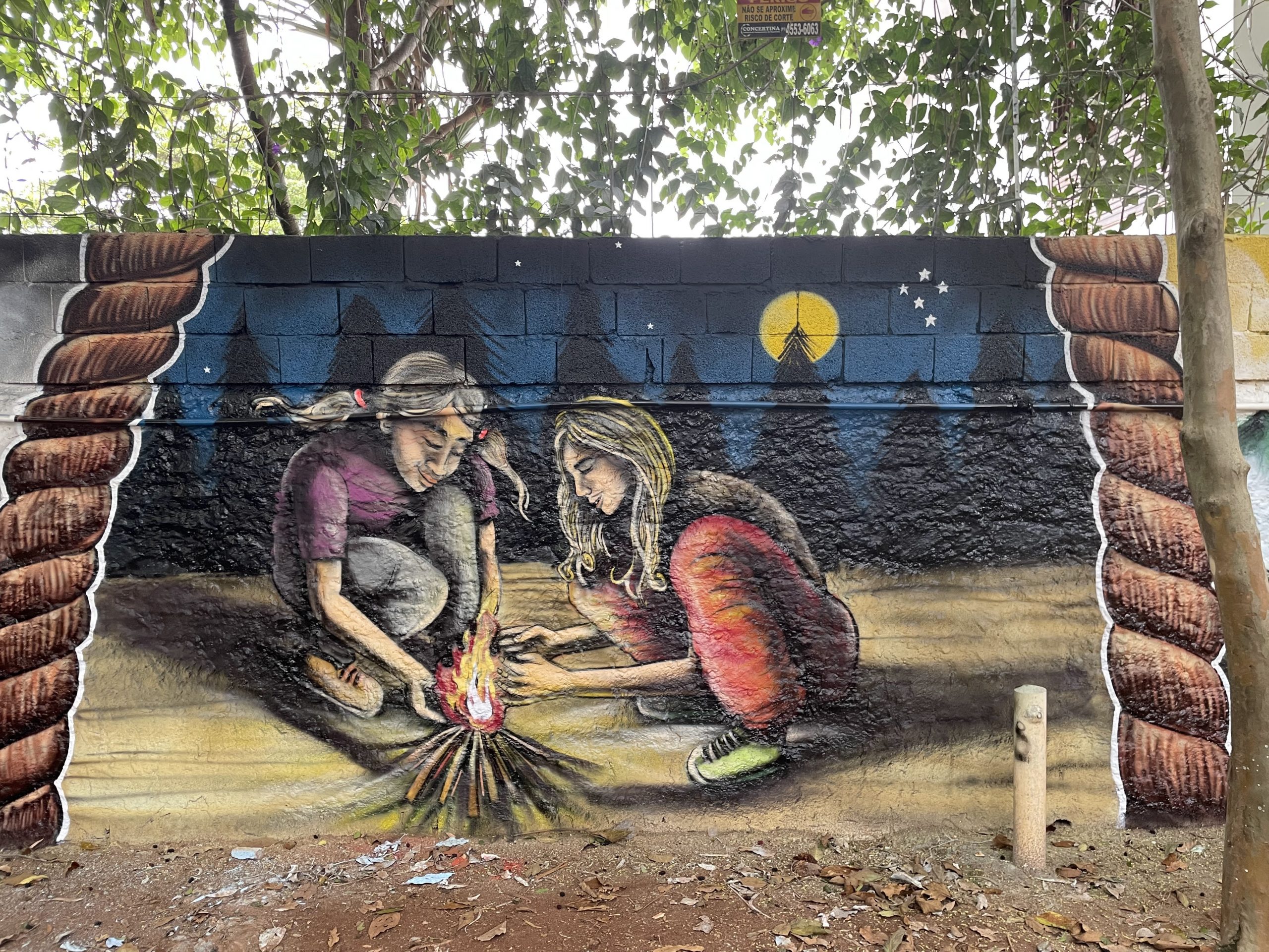 Artista plástico cria mural para celebração de 100 anos do Grupo Escoteiro São Paulo