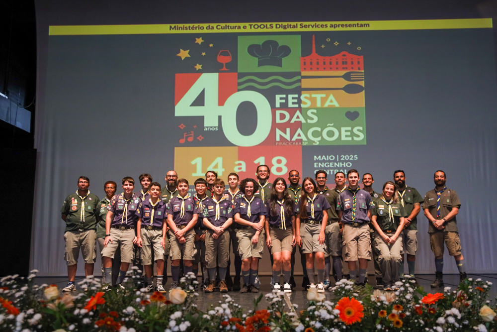 Escoteiros participam da 40ª Festa das Nações de Piracicaba