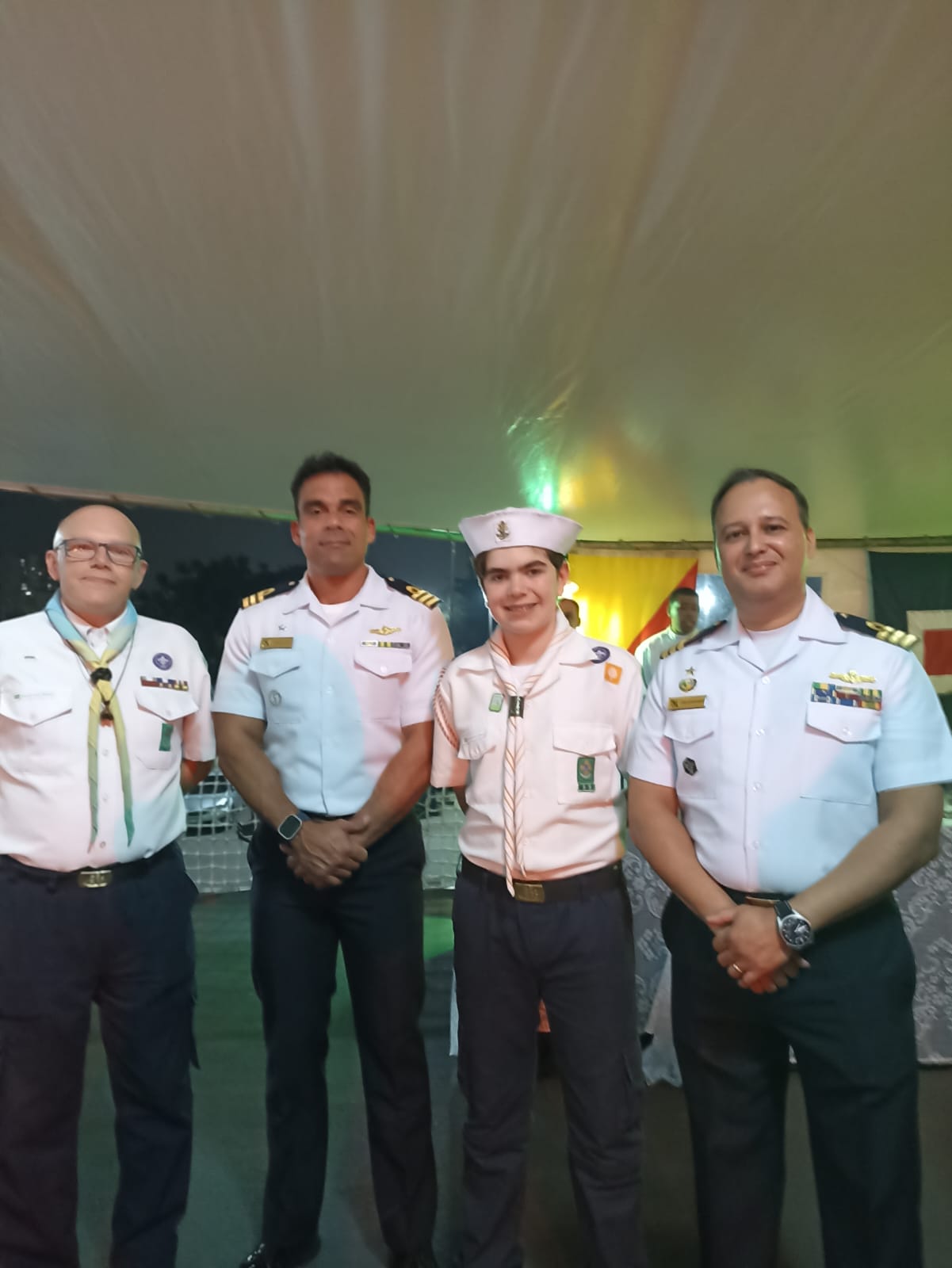 Movimento Escoteiro participa de recepção no Navio Escola Brasil