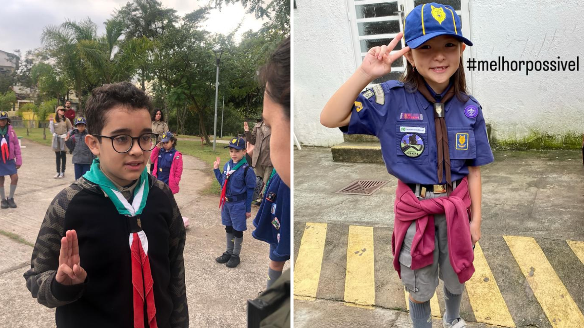Jovens escoteiros brilham no programa Domingão com o Huck