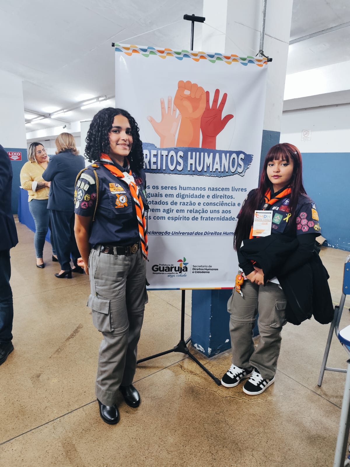 Escoteiras assumem protagonismo no Conselho Municipal da Juventude de Guarujá