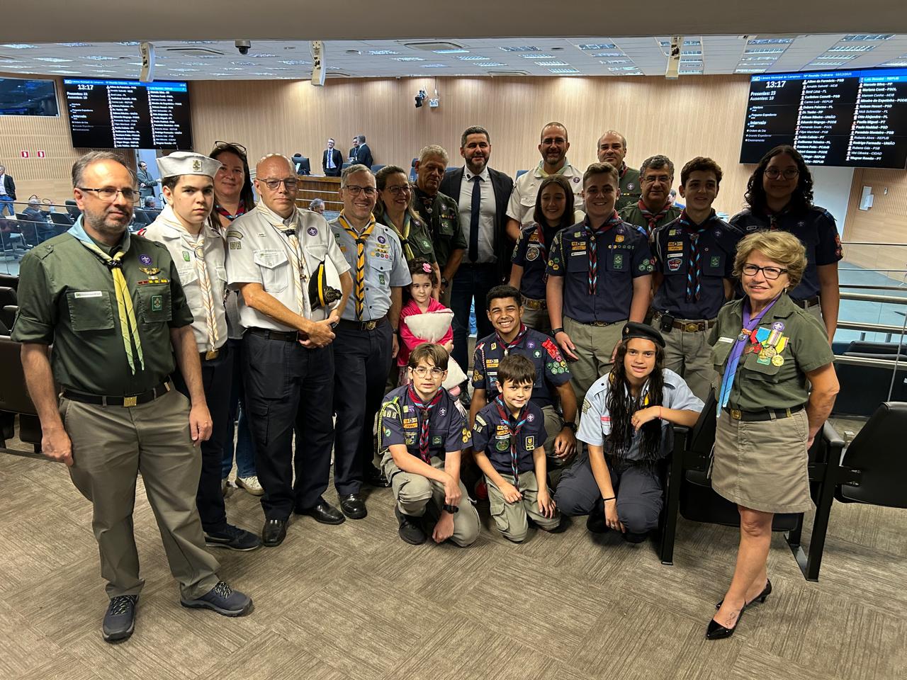 Câmara Municipal de Campinas celebra 111 anos de Escotismo no município