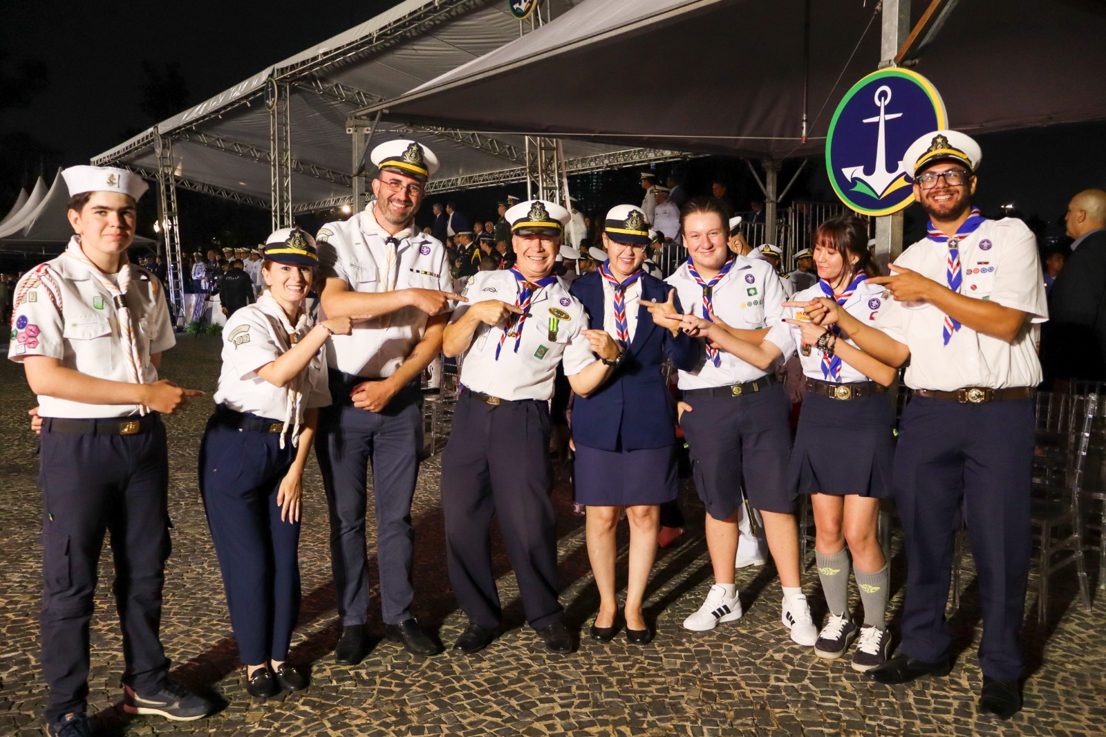 Escoteiros do Mar participam de cerimônia em homenagem ao Dia do Marinheiro no Museu do Ipiranga